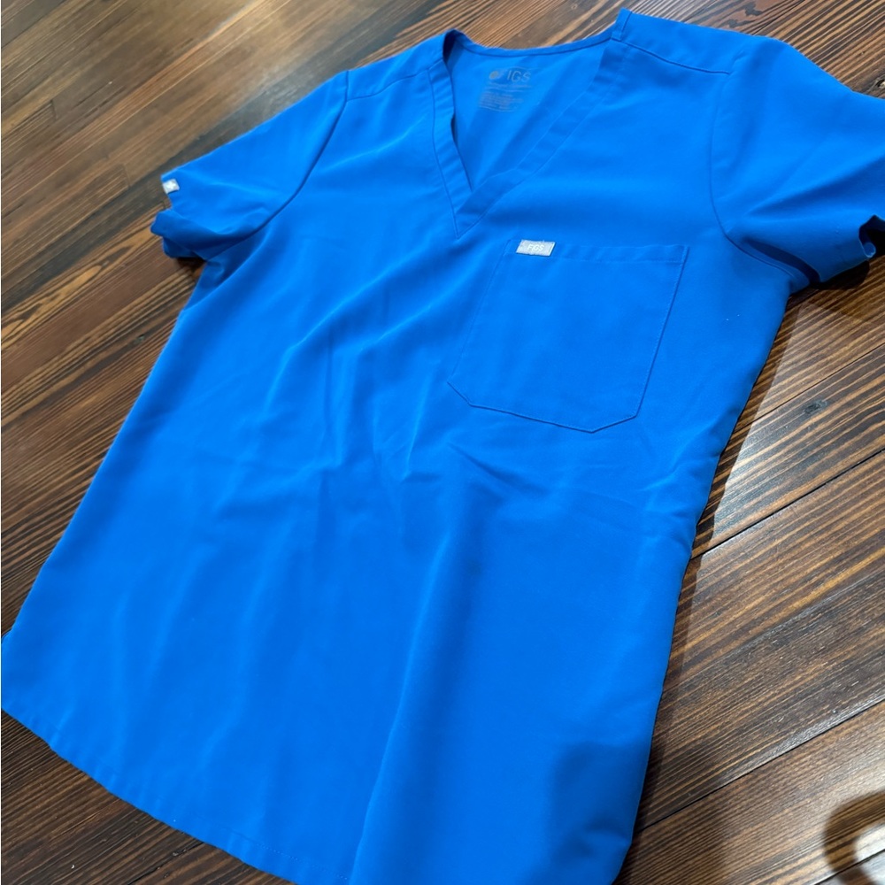 Blue Scrub Top